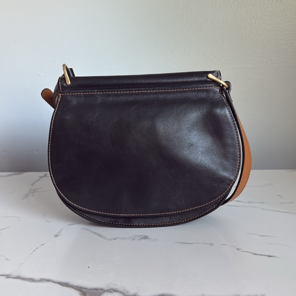 Vera Bradley Women’s Genuine Leather Sidesaddle Crossbody in Black - Picture 3 of 9